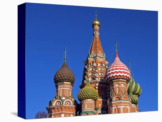 Moscow, Red Square, St Basil's Cathedral, Russia-Nick Laing-Stretched Canvas
