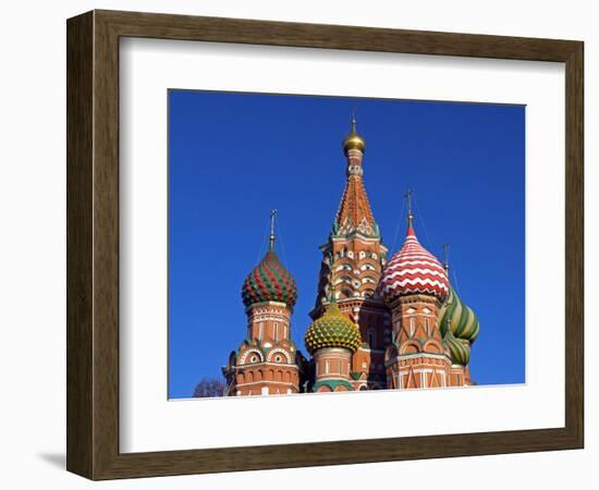 Moscow, Red Square, St Basil's Cathedral, Russia-Nick Laing-Framed Photographic Print