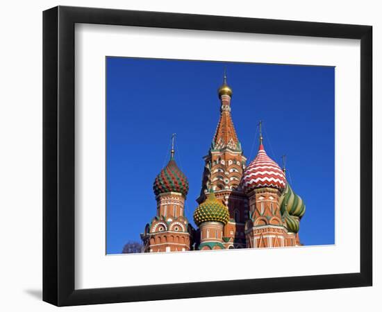 Moscow, Red Square, St Basil's Cathedral, Russia-Nick Laing-Framed Photographic Print