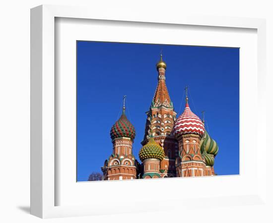 Moscow, Red Square, St Basil's Cathedral, Russia-Nick Laing-Framed Photographic Print