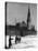 Moscow River and Kremlin in Winter Photograph - Moscow, Russia-Lantern Press-Stretched Canvas