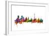 Moscow Russia Skyline-Michael Tompsett-Framed Art Print