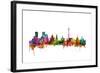 Moscow Russia Skyline-Michael Tompsett-Framed Art Print