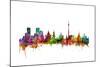 Moscow Russia Skyline-Michael Tompsett-Mounted Art Print