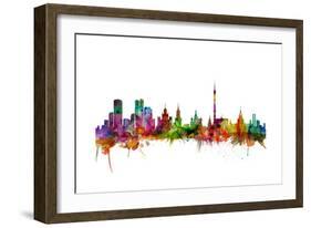 Moscow Russia Skyline-Michael Tompsett-Framed Art Print