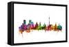 Moscow Russia Skyline-Michael Tompsett-Framed Stretched Canvas