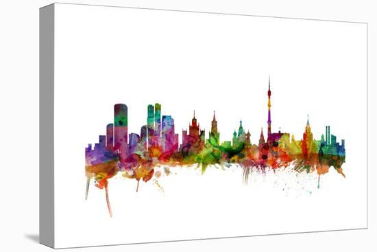 Moscow Russia Skyline-Michael Tompsett-Stretched Canvas