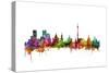 Moscow Russia Skyline-Michael Tompsett-Stretched Canvas