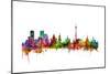 Moscow Russia Skyline-Michael Tompsett-Mounted Premium Giclee Print