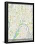 Moscow, Russian Federation Map-null-Framed Poster