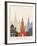 Moscow Skyline Poster-paulrommer-Framed Art Print