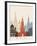 Moscow Skyline Poster-paulrommer-Framed Art Print