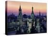 Moscow St Basils 1-Charles Bowman-Stretched Canvas