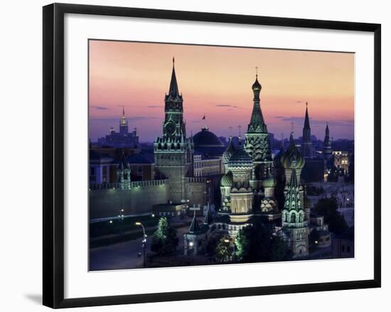 Moscow St Basils 1-Charles Bowman-Framed Photographic Print