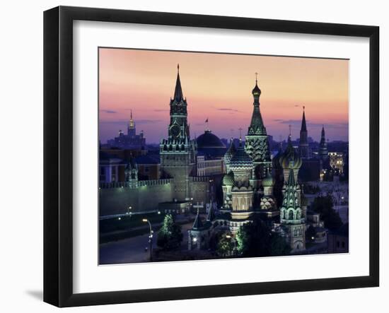 Moscow St Basils 1-Charles Bowman-Framed Photographic Print