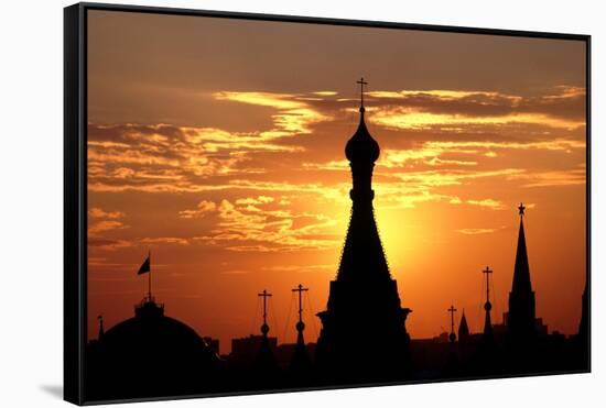 Moscow St Basils-Charles Bowman-Framed Stretched Canvas