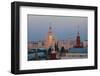 Moscow, Stalin Building, Red Square, Dusk-Catharina Lux-Framed Photographic Print