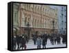 Moscow Street in Winter, Russia-Liba Taylor-Framed Stretched Canvas