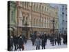 Moscow Street in Winter, Russia-Liba Taylor-Stretched Canvas