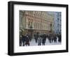 Moscow Street in Winter, Russia-Liba Taylor-Framed Photographic Print