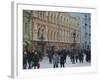 Moscow Street in Winter, Russia-Liba Taylor-Framed Photographic Print