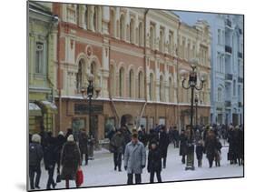 Moscow Street in Winter, Russia-Liba Taylor-Mounted Photographic Print