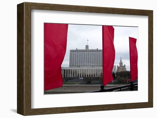 Moscow, the White House, Seat of Government-Catharina Lux-Framed Photographic Print