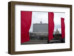 Moscow, the White House, Seat of Government-Catharina Lux-Framed Photographic Print