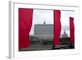 Moscow, the White House, Seat of Government-Catharina Lux-Framed Photographic Print