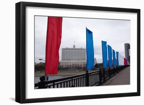 Moscow, the White House, Seat of Government-Catharina Lux-Framed Photographic Print