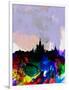 Moscow Watercolor Skyline-NaxArt-Framed Art Print