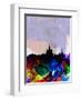 Moscow Watercolor Skyline-NaxArt-Framed Art Print