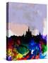 Moscow Watercolor Skyline-NaxArt-Stretched Canvas