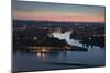 Mosel and Rhine Rivers Converge at Deutsches Eck, Koblenz, Rhineland-Palatinate, Germany, Europe-Charles Bowman-Mounted Photographic Print