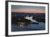 Mosel and Rhine Rivers Converge at Deutsches Eck, Koblenz, Rhineland-Palatinate, Germany, Europe-Charles Bowman-Framed Photographic Print