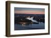 Mosel and Rhine Rivers Converge at Deutsches Eck, Koblenz, Rhineland-Palatinate, Germany, Europe-Charles Bowman-Framed Photographic Print