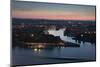 Mosel and Rhine Rivers Converge at Deutsches Eck, Koblenz, Rhineland-Palatinate, Germany, Europe-Charles Bowman-Mounted Photographic Print