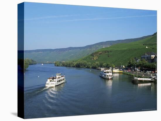Mosel River Valley Near Bernkastel-Kues, Rheinland-Pfalz, Germany-Hans Peter Merten-Stretched Canvas
