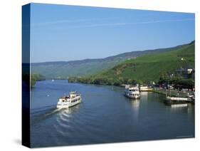 Mosel River Valley Near Bernkastel-Kues, Rheinland-Pfalz, Germany-Hans Peter Merten-Stretched Canvas