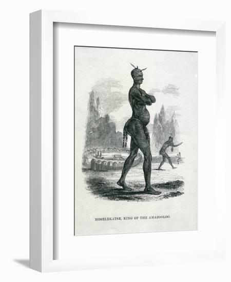 Moselekatse King of the Amazooloo, 1852-William Cornwallis Harris-Framed Giclee Print