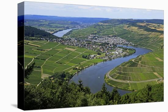 Moselle Valley near Mehring, Rhineland-Palatinate, Germany, Europe-Hans-Peter Merten-Stretched Canvas