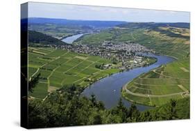 Moselle Valley near Mehring, Rhineland-Palatinate, Germany, Europe-Hans-Peter Merten-Stretched Canvas