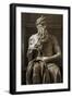 Moses. 1513-1515. Statue by Michelangelo (1475-1564). Marble-null-Framed Giclee Print