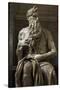 Moses. 1513-1515. Statue by Michelangelo (1475-1564). Marble-null-Stretched Canvas