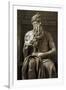 Moses. 1513-1515. Statue by Michelangelo (1475-1564). Marble-null-Framed Giclee Print