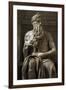 Moses. 1513-1515. Statue by Michelangelo (1475-1564). Marble-null-Framed Giclee Print