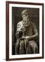 Moses. 1513-1515. Statue by Michelangelo (1475-1564). Marble-null-Framed Giclee Print