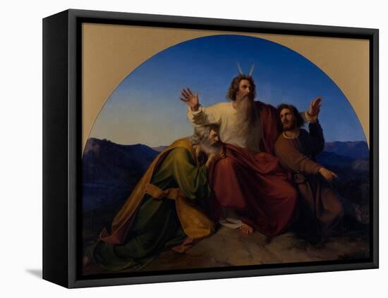 Moses, Aaron and Hur, 1837-Alexander Heubel-Framed Stretched Canvas