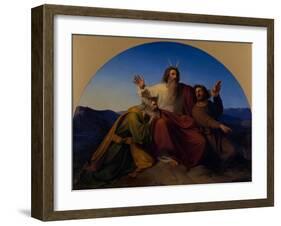 Moses, Aaron and Hur, 1837-Alexander Heubel-Framed Giclee Print