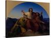 Moses, Aaron and Hur, 1837-Alexander Heubel-Stretched Canvas